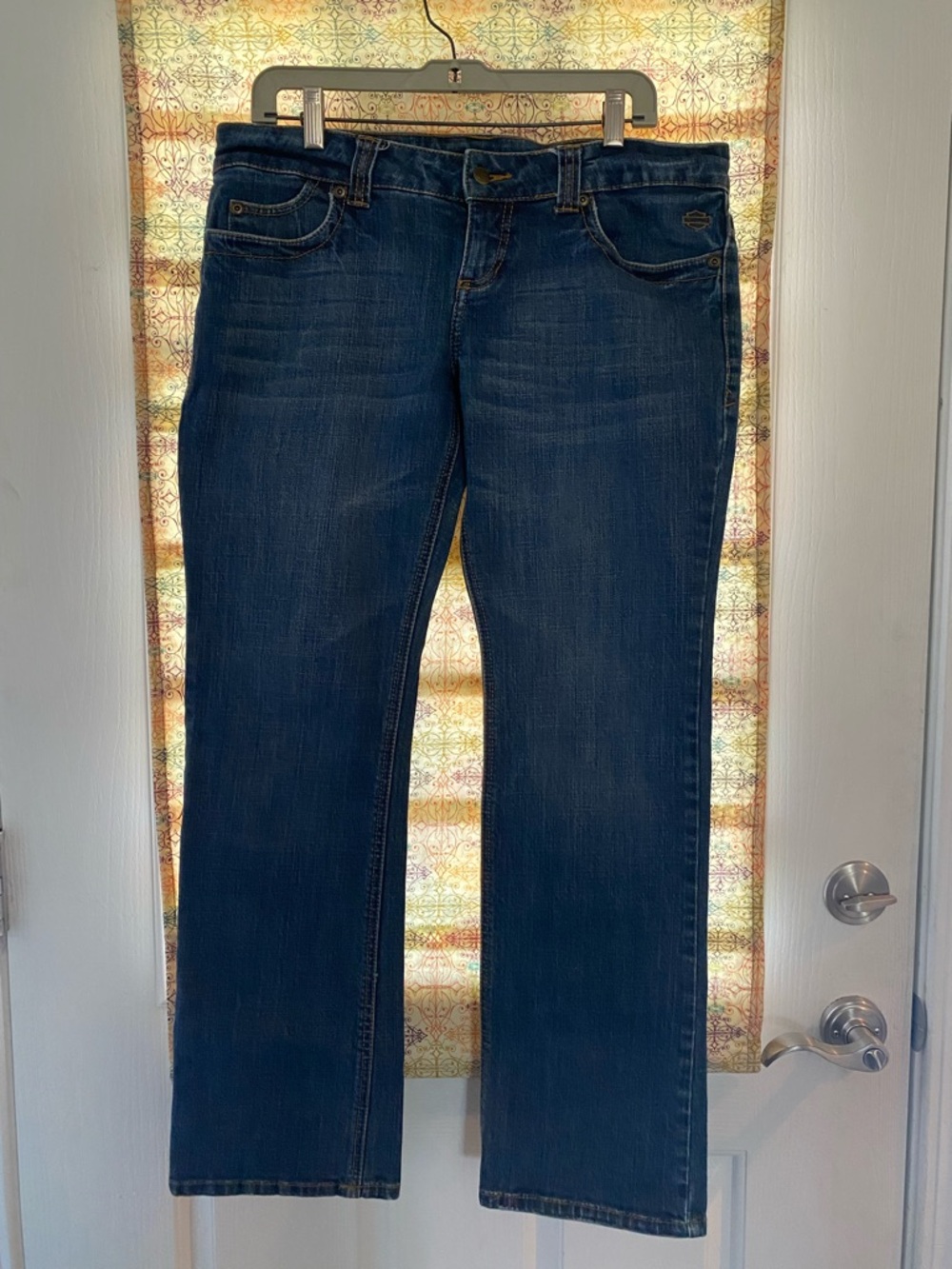 Harley-Davidson Women's Boot-Cut Jeans in Dark Blue Denim